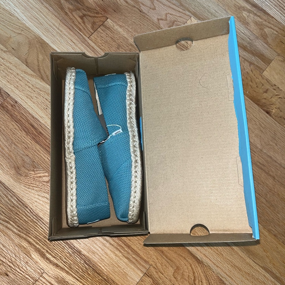 TOMS Alpargata Rope in Mineral Blue - Picture 3 of 5